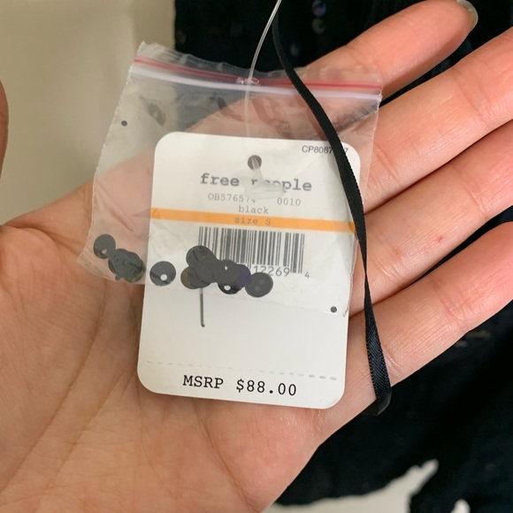 NWT free People just watch me sequin slip halter - Picture 5 of 6